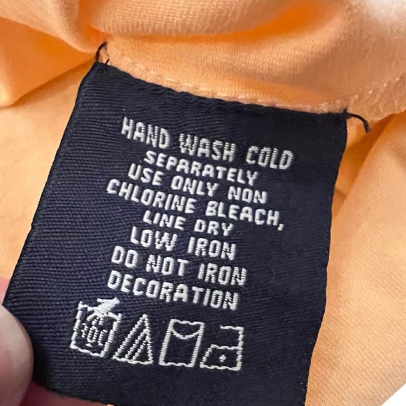 Peach Sleeveless Top with Mesh Detail - Picture 9 of 12